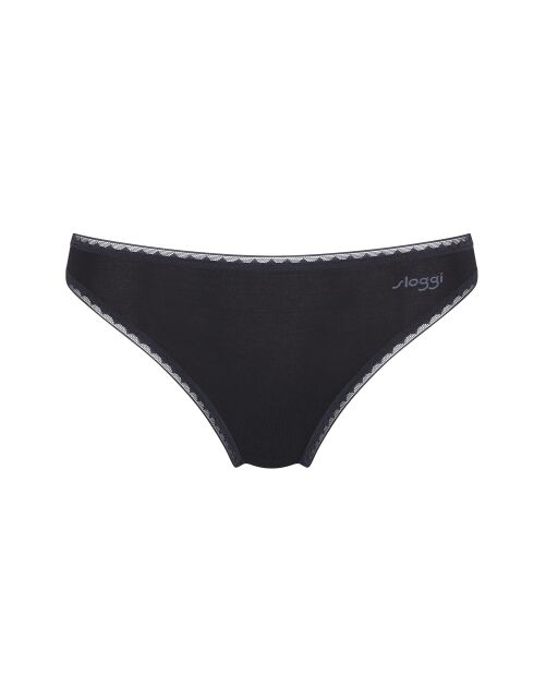 Set di 2 slip neri Go H Tai a taglio alto