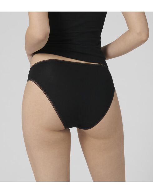 Set di 2 slip neri Go H Tai a taglio alto