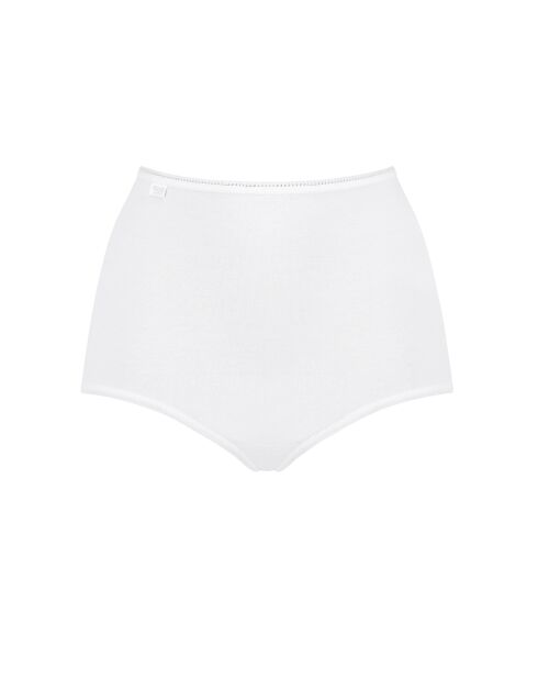 Confezione da 2 maxi slip bianchi 24/7 Cotton H