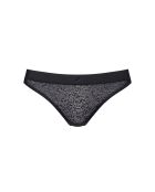S By Superb Bikini-Höschen mit hohem Ausschnitt, schwarz