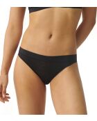 S By Superb Bikini-Höschen mit hohem Ausschnitt, schwarz