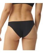 S By Superb Bikini-Höschen mit hohem Ausschnitt, schwarz