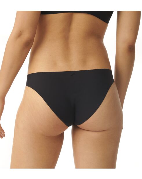 S By Superb Bikini-Höschen mit hohem Ausschnitt, schwarz