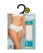 Weiße Go Casual H Midihose aus Seide