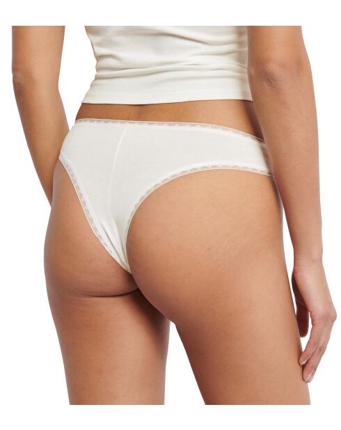 Set di 2 mutandine Go Brazil in seta bianca