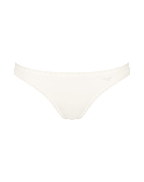 Set di 2 slip a vita bassa Go Mini in seta bianco
