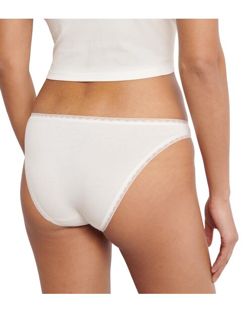 Set di 2 slip a vita bassa Go Mini in seta bianco
