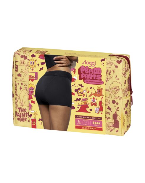 Schweres schwarzes Menstruationshöschen