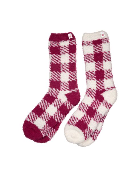 Lot de 2 paires de chaussettes rouges