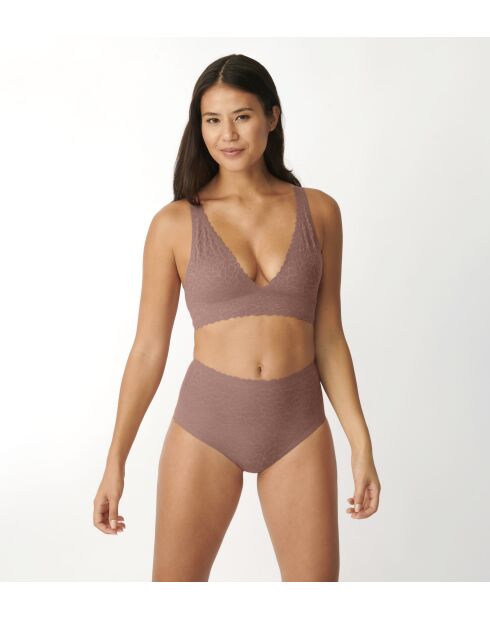 Slip a vita alta Zero Feel Lace 2.0 cacao