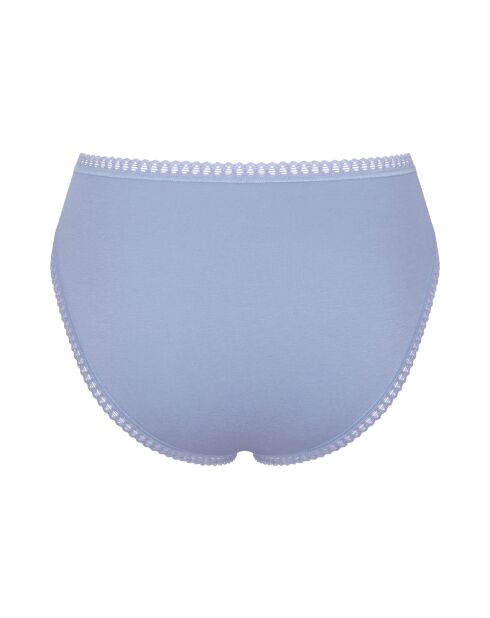 Set di 3 mutandine a gamba alta Go Crush, blu chiaro/blu e bianco