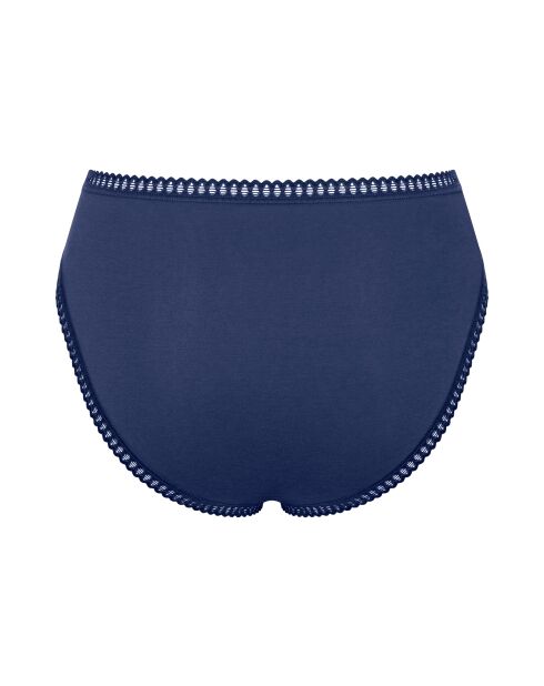 Set di 3 mutandine a gamba alta Go Crush, blu chiaro/blu e bianco