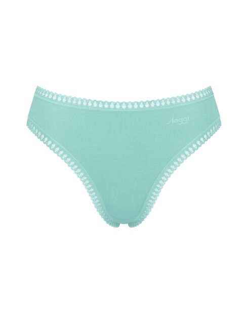 Set di 3 mutandine a gamba alta Go Crush, blu cielo/turchese/azzurro chiaro