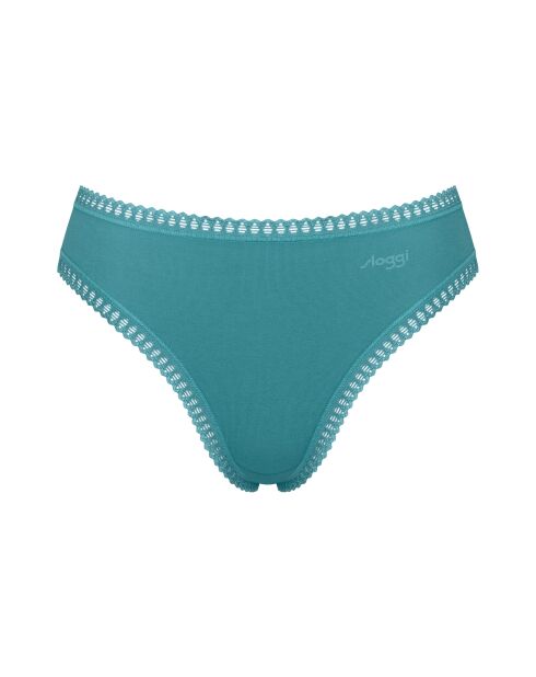 Set di 3 mutandine a gamba alta Go Crush, blu cielo/turchese/azzurro chiaro