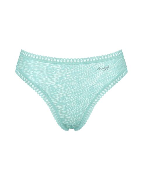 Set di 3 mutandine a gamba alta Go Crush, blu cielo/turchese/azzurro chiaro