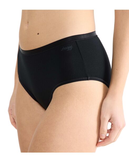 Slip Go Daily Cotton Midi neri