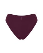Slip échancré Zero Feel 2.0 High Leg bordeaux