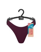 Slip échancré Zero Feel 2.0 High Leg bordeaux