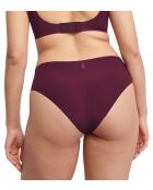 Slip échancré Zero Feel 2.0 High Leg bordeaux