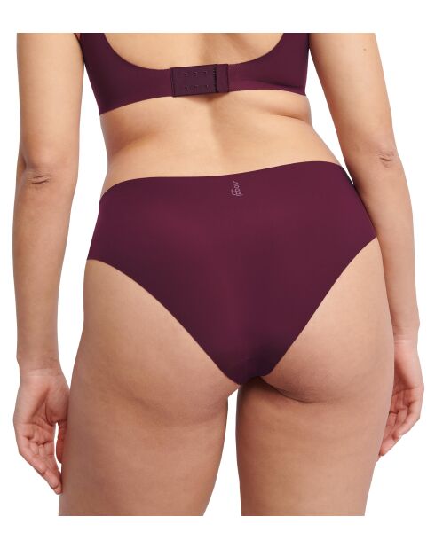 Slip échancré Zero Feel 2.0 High Leg bordeaux
