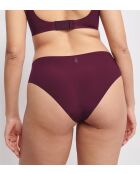 Slip échancré Zero Feel 2.0 High Leg bordeaux
