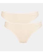 Set di 2 slip Go H Tai dentellati in polvere fresca