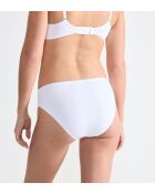 24/7 Cotton Tai weißer, hochgeschnittener Slip