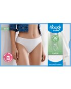 24/7 Cotton Tai weißer, hochgeschnittener Slip