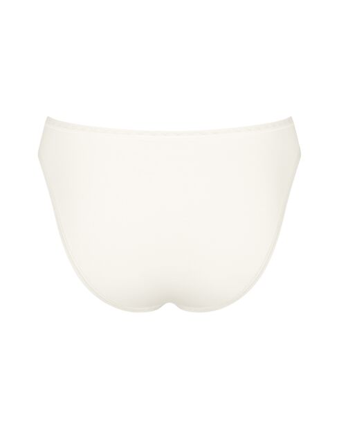 Set di 2 slip Go Tai a taglio alto in seta bianca
