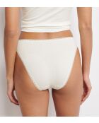 Set di 2 slip Go Tai a taglio alto in seta bianca