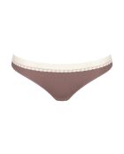 Go Ribbed R Brazil Slips, 2er-Set, cremefarben/brauner Zuckerguss