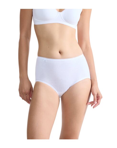 24/7 Midi-Midi-Slip aus Baumwolle in Weiß
