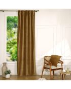 Fluweel fluwelen lusgordijn van velours camelkatoen - 135x260 cm