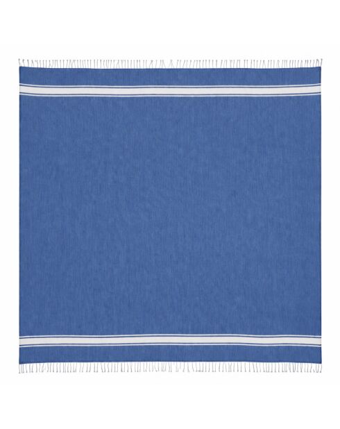 St Tropez Fouta aus griechischer Baumwolle, blau, XXXL, 200 x 300 cm