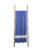 St Tropez Fouta aus griechischer Baumwolle, blau, XXXL, 200 x 300 cm