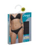 Set di 2 slip neri Go Ribbed H Brazil