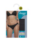 Set di 2 slip neri Go Ribbed H Brazil