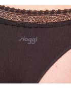 Set di 2 slip neri Go Ribbed H Brazil