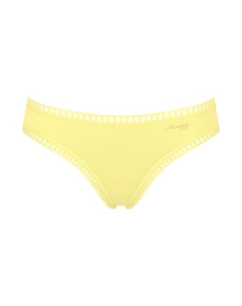 Set aus 3 Go Crush Mini-Slips in leuchtendem Koralle/Gelb/Korallenrot und Weiß