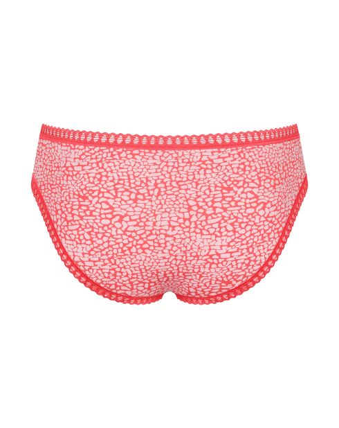 Set aus 3 Go Crush Mini-Slips in leuchtendem Koralle/Gelb/Korallenrot und Weiß