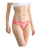 Set aus 3 Go Crush Mini-Slips in leuchtendem Koralle/Gelb/Korallenrot und Weiß