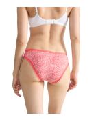 Set aus 3 Go Crush Mini-Slips in leuchtendem Koralle/Gelb/Korallenrot und Weiß