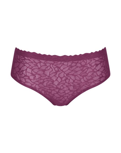 Zero Feel Lace 2.0 Höschen mit hoher Taille Weinrot
