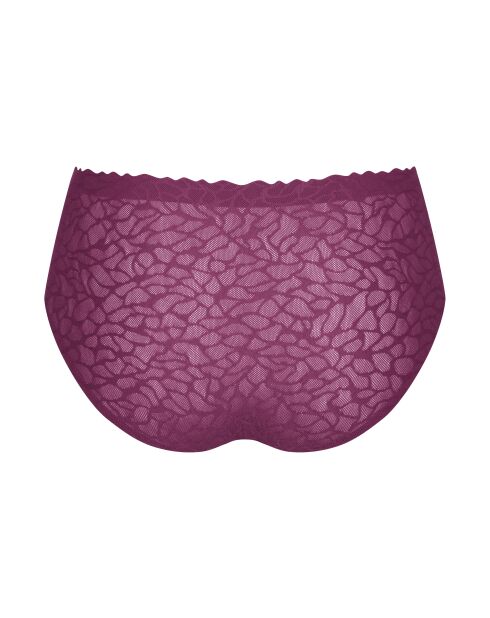 Zero Feel Lace 2.0 Höschen mit hoher Taille Weinrot