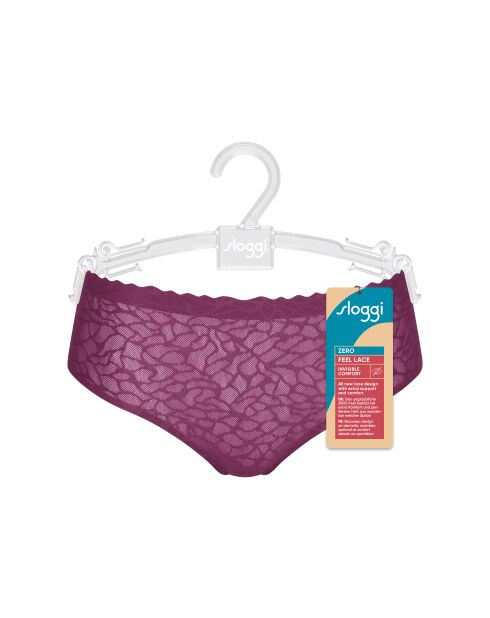 Zero Feel Lace 2.0 Höschen mit hoher Taille Weinrot