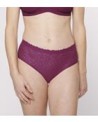 Zero Feel Lace 2.0 Höschen mit hoher Taille Weinrot