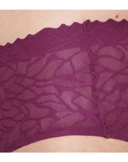 Zero Feel Lace 2.0 Höschen mit hoher Taille Weinrot