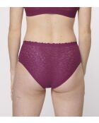 Zero Feel Lace 2.0 Höschen mit hoher Taille Weinrot