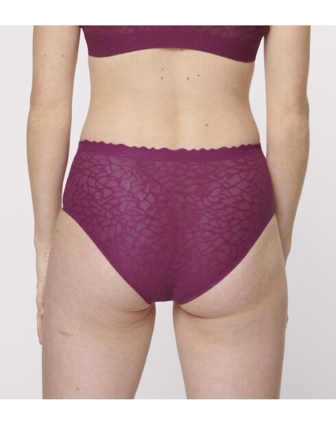 Zero Feel Lace 2.0 Höschen mit hoher Taille Weinrot