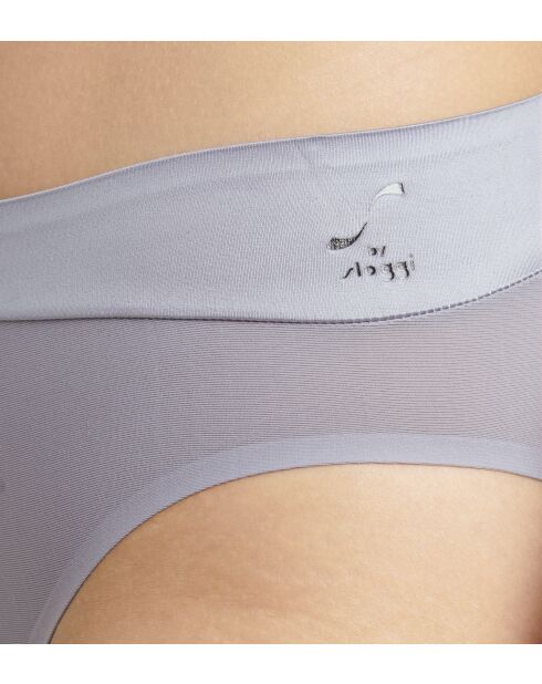 Slip a taglio basso S Smooth High Leg grigio ombre